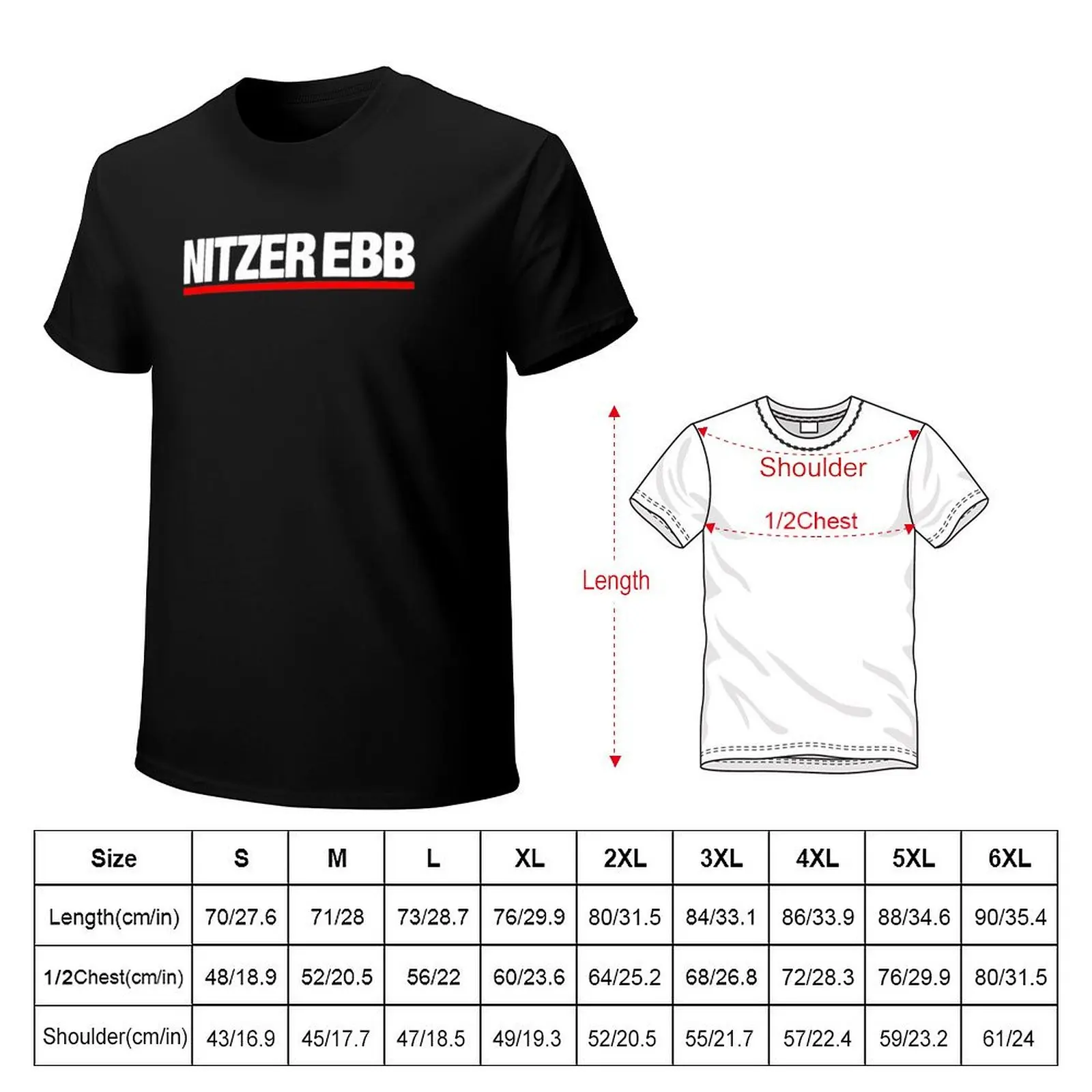 Фото Nitzer Ebb Logo Merchandise T-Shirt Quick Dry Sports Short Sleeve Tee №2