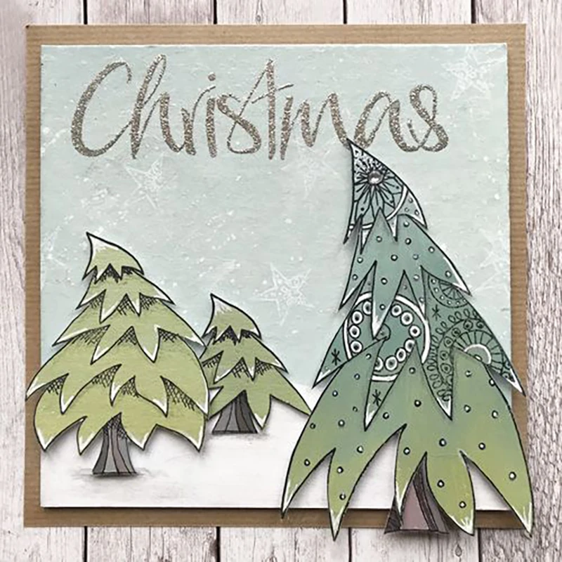 Новинка 2021 яркий штамп с рисунком для творчества поздравительная открытка