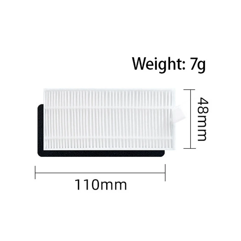 8 шт. комплекты фильтров Hepa для Xiebro HR1010 запасные части подметального