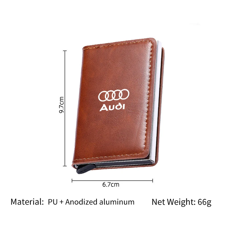 Мужской кошелек держатель для кредитных карт мини RFID автоматическая всплывающая