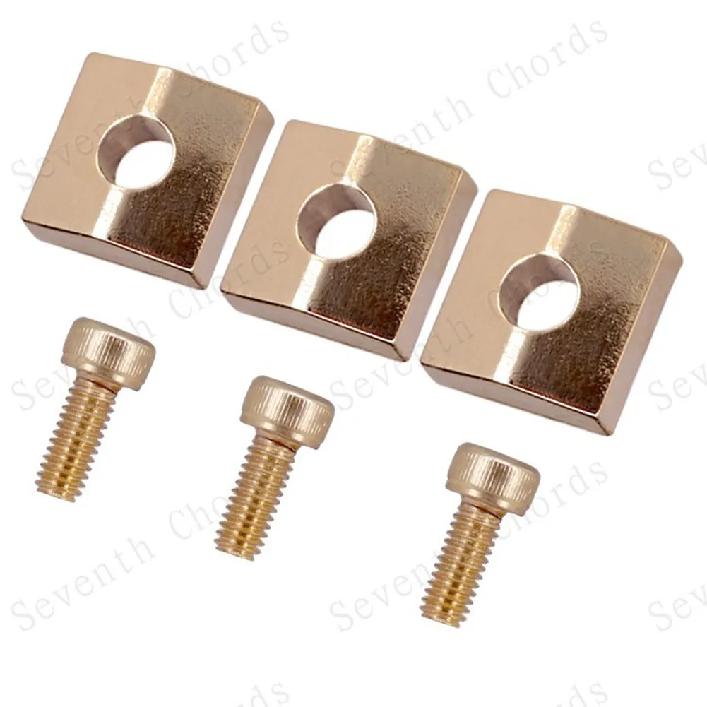 

3Set Nut Blocks And Block Clamp Electric Guitar For Electric Guitar Tremolo Bridge For Floyd Rose Locking Metal