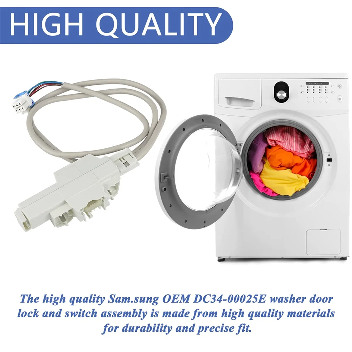 DC34-00025E для переключателя дверцы стиральной машины Samsung DC34-00025A DC34-00025C 4546106 И т. д.