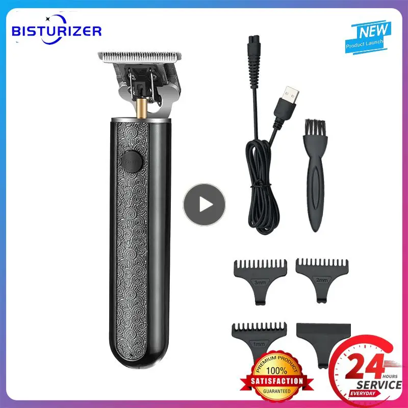 

1/2/3PCS Electric Hair Trimmer USB Rechargeable Hair Clipper Fade Haircut Cordless Shaver Trimmer Men Barber LED Display Hair