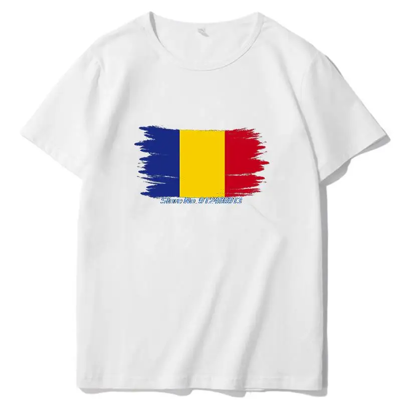 

Romania Flag Classic Harajuku graphic t shirts Oversized O-neck T-shirt Short Sleeve Shirt Summer Men's clothing