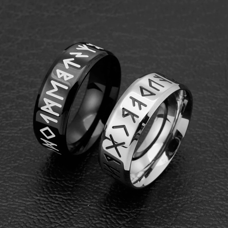Мужское кольцо NUOBING из нержавеющей стали модное Стильное мужское с двойными