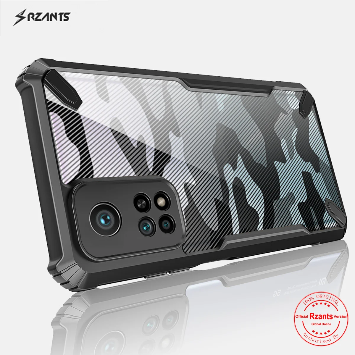 

Чехол Rzants для Xiaomi MI 10T Pro (Камуфляжный бык), тонкий чехол, противоударный корпус, Защита камеры, тонкий чехол для телефона
