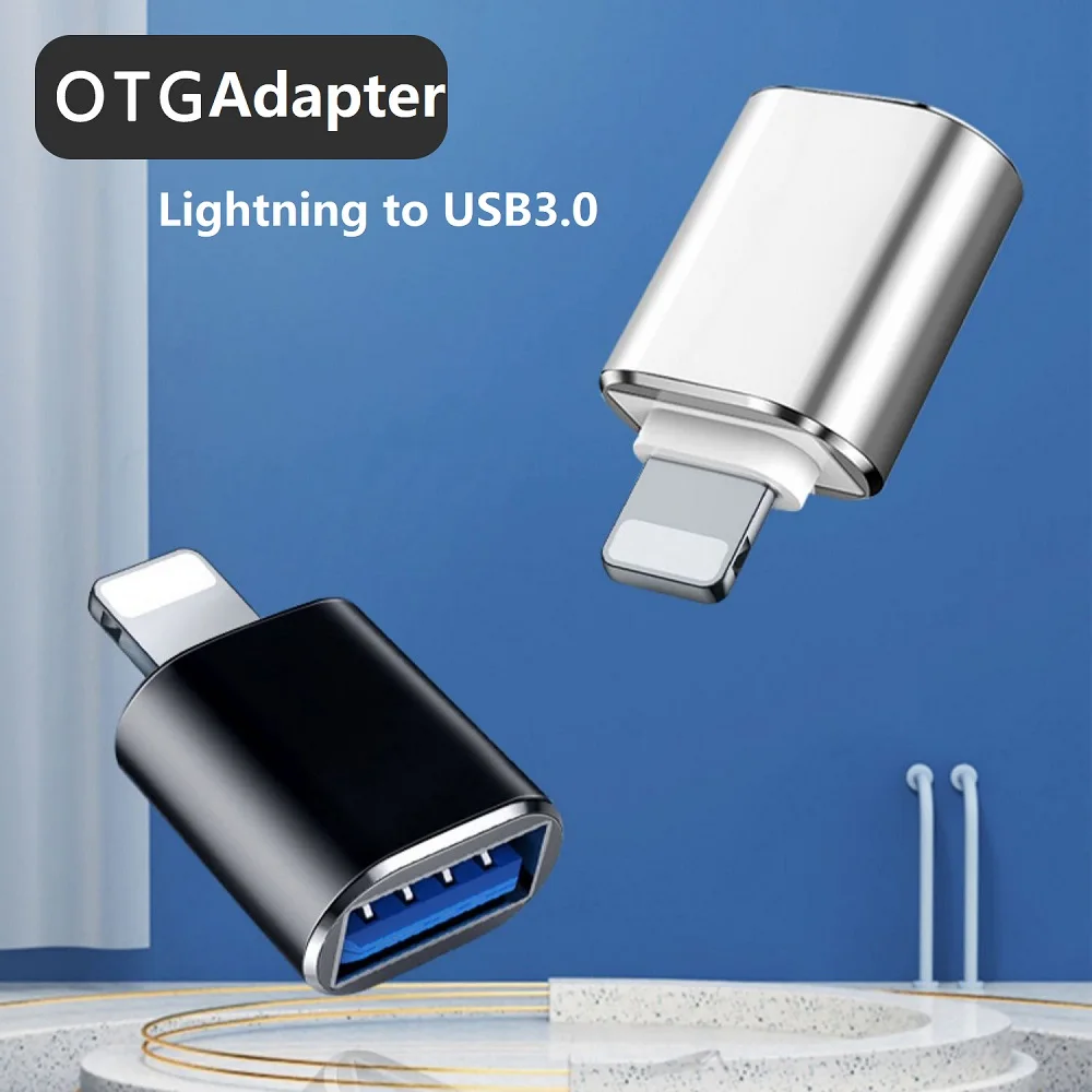 

Lightning Male to USB3.0 Female Adapter OTG Portable USB Adapter OTG Data Sync Cable for iPhone14/13/12/11iPad/Card Reader/Mouse