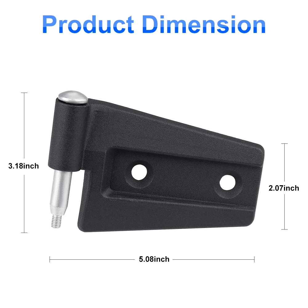 Комплект защитной накладки на дверные петли для Jeep Wrangler JK 4-дверный 2007-2018 гг.