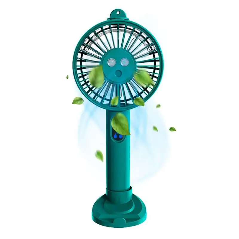 

Portable Handheld Fan Misting Fan For Travel Portable Cooling Fan With Phone Holder Function 3 Wind Speed USB Rechargeable For