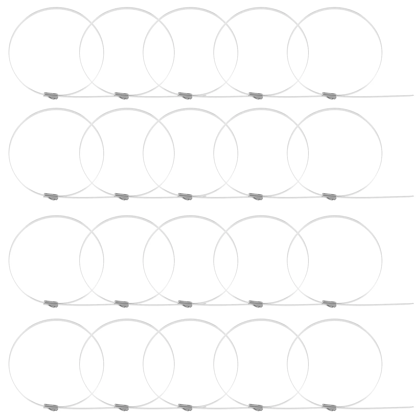 

100 Pcs Zip Tie Chain Link Fence Line Metal Tool Strap Ties Heavy Duty Post Electric Wire Slats