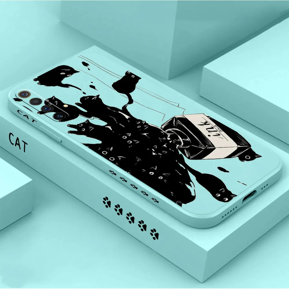 

Cat Playing with Ink Case For OPPO FIND X6 X5 X3 X2 RENO 7Z 6 5F 5Z 4 4Z 2 2Z 7 5 6Z 4F 2F ACE 2 REALME X50 X7 PRO LITE 5G Cover