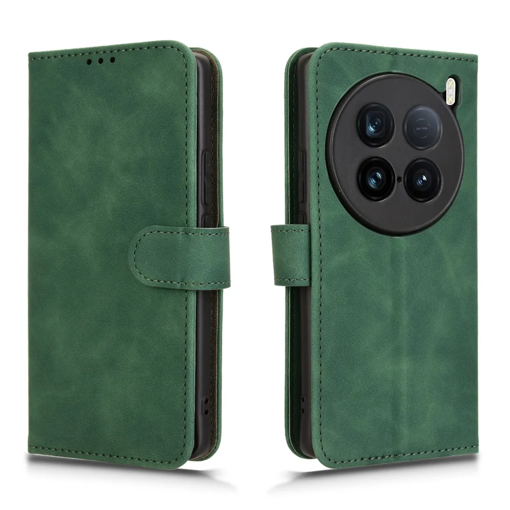 Кожаный чехол с откидной крышкой для VIVO X100 роскошный Премиум чехол-книжка в стиле