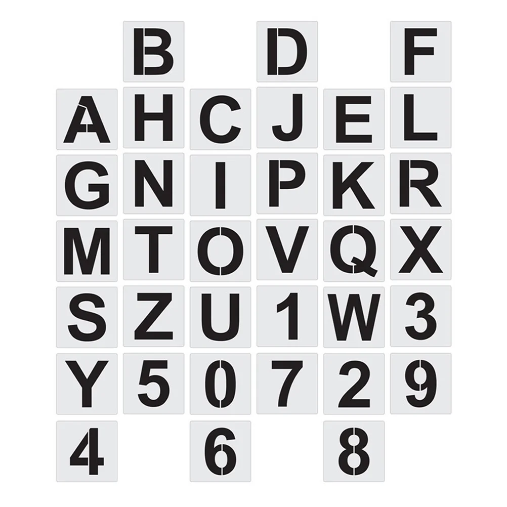

Stencils Letter Number Templates Alphabet Painting Stencil Numbers Template Painting Plastic Printable Reusable Spray Art Craft