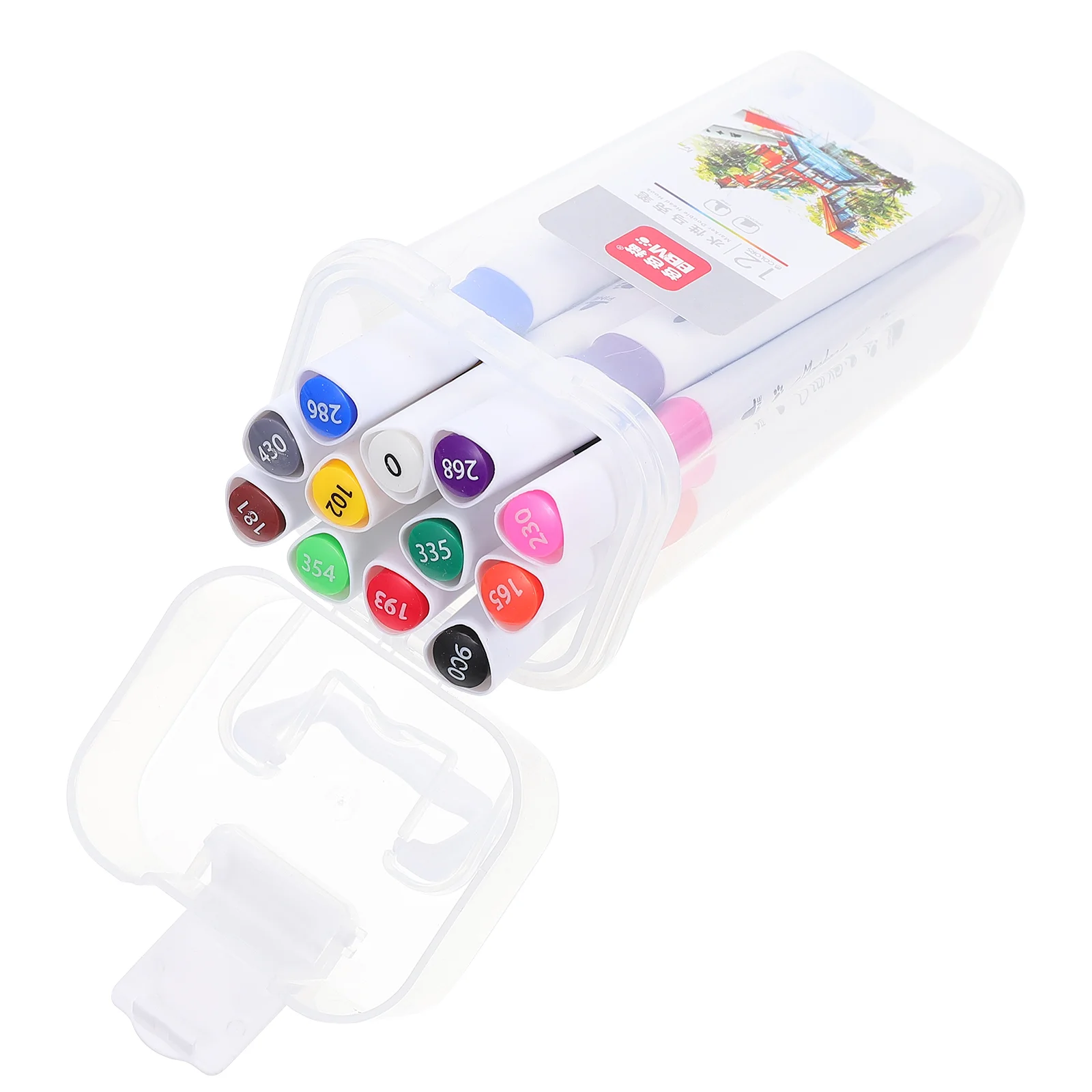 

Markers Pens Set Markerdouble Pen End Tip Dual Coloring Forart Colored Watercolor Drawingcase Painting Based Color Fine Headed