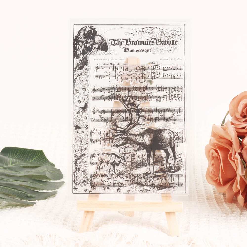 Прозрачные силиконовые штампы в стиле архитектуры/животных/цветов для