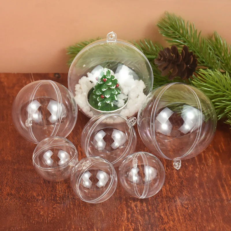 

Plastic Transparent Ball Hollow Transparent Balls Festival Party Creative Decorative Balls Christmas Transparently Ball 2023