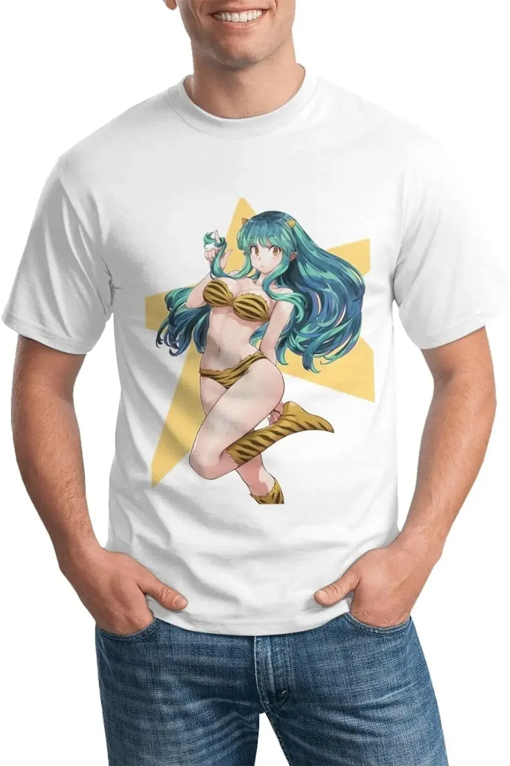 Мужская дышащая рубашка с коротким рукавом и графическим принтом