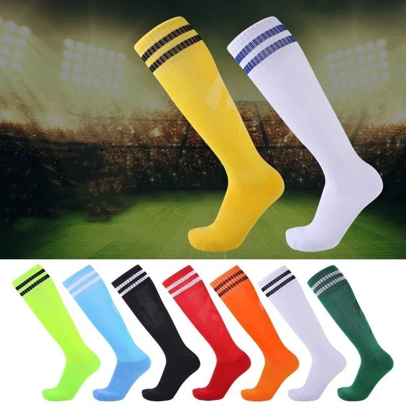 New High Quality Wear-resistant Football Sock Men Kids Boys Sports Long Towel Socks Basketball Cycling Thicken Sox Non-slip