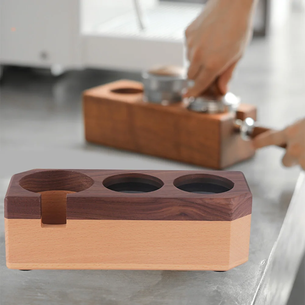 

51mm/53mm/58mm Coffee Tamper Holder Filter Stand Wood Espresso Distributor Coffee Press Powder Mat Rack Coffee Maker Tools