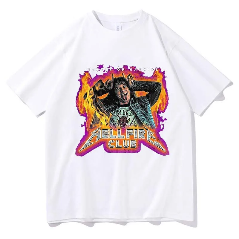 

2022 Eddie Munson T Shirt Hot Stranger Things 4 TShirt Women T-Shirts Men Sweatshirt Vintage Summer T-shirt Harajuku Tops