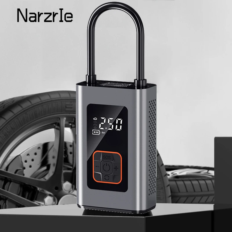 

Mini Car Electrical Air Pump 4000mAh 140PSI Car Air Compressor Wireless Portable Tire Inflator Pump For Motorcycle Bicycle Boat