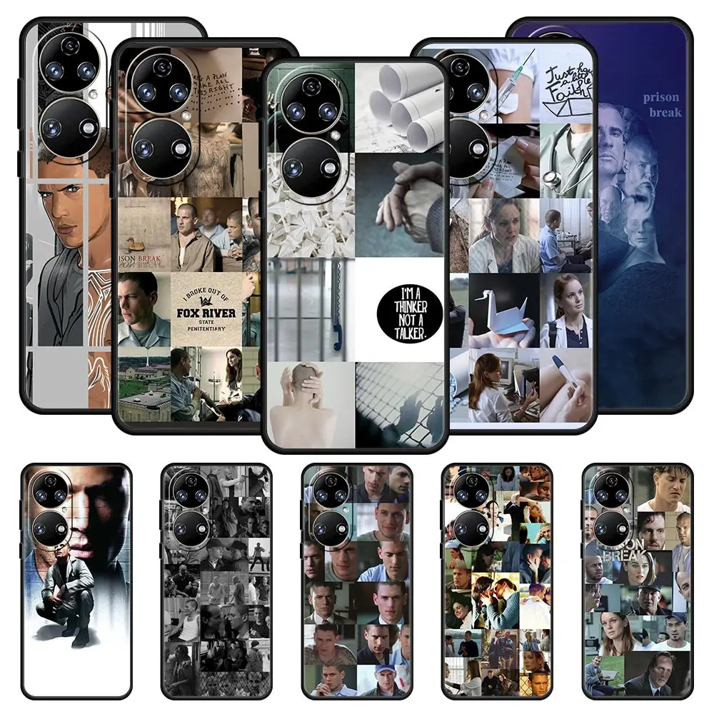 

Prison Break Phone Case For Huawei P30 Lite Y6p Y9s Y7a P50 Pro P20 P40 Lite E P Smart Z 2021 Y6 Y7 Y9 2019 Soft Silicone Cover