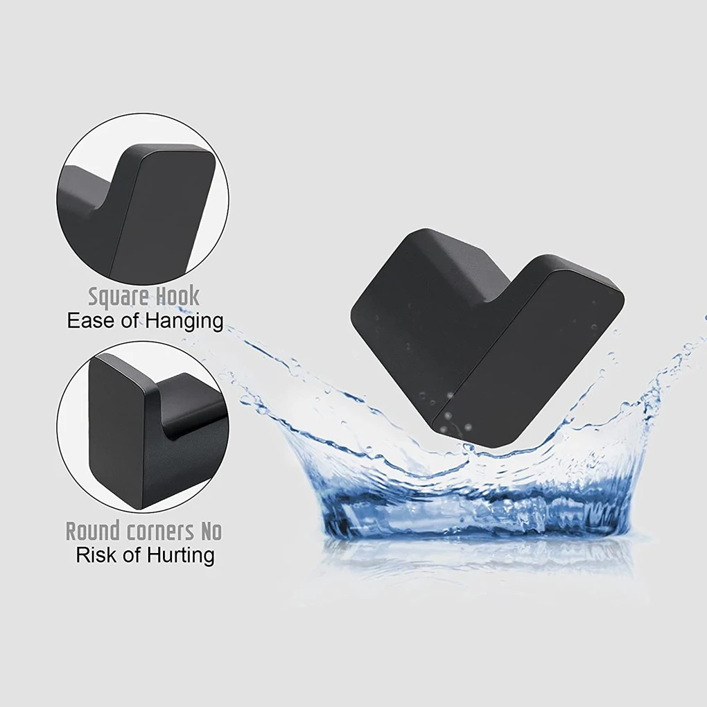 Настенные вешалки 2 шт. квадратные крючки для одежды в ванную комнату вешалка