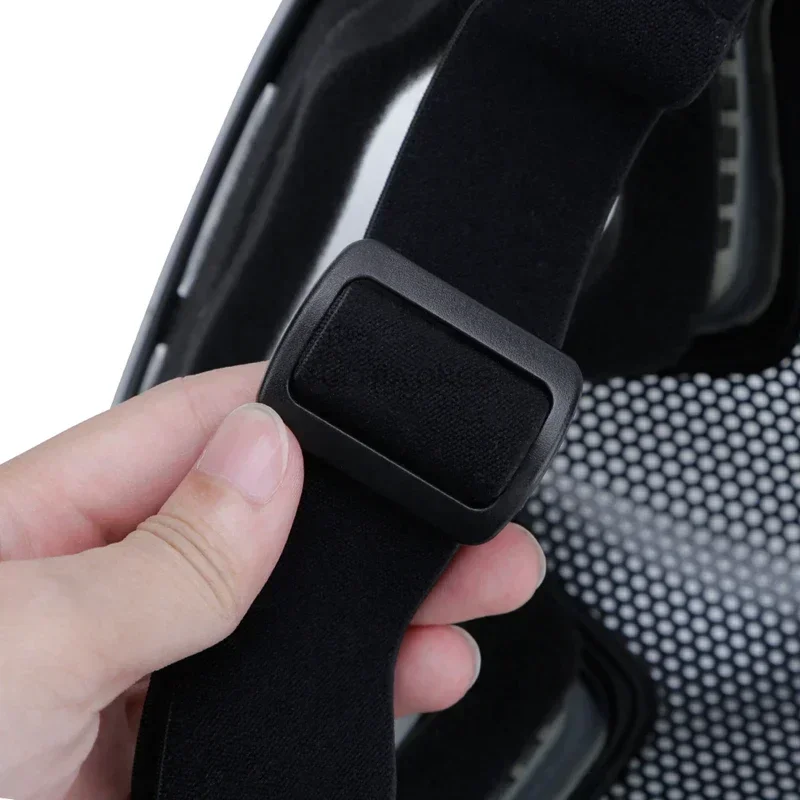 Полнолицевая маска для стрельбы с тремя линзами защитная стальная сетка