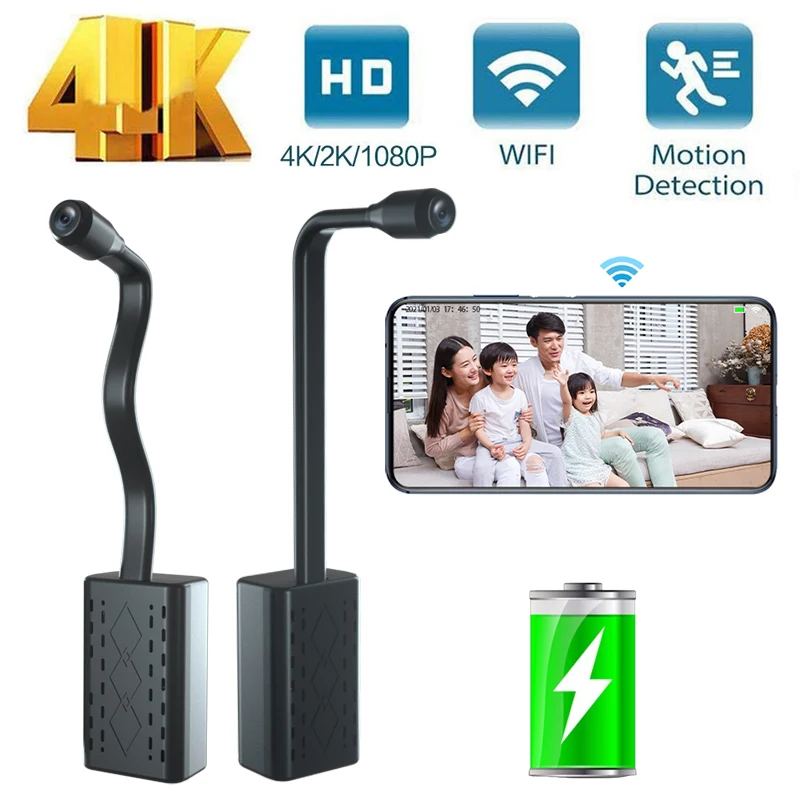 

Мини-камера видеонаблюдения HD с Wi-Fi и защитой от невидимых повреждений
