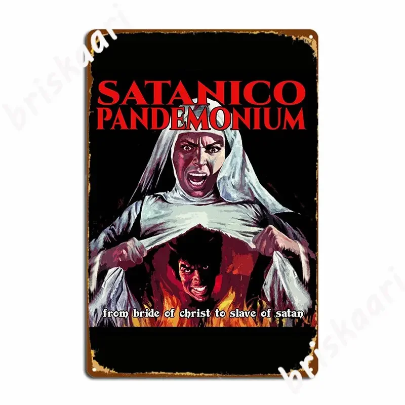 Металлическая вывеска Сатанико Пандемониум Клубная домашняя пещера Паб