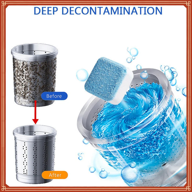 

Tools Washing Machine Cleaner Effervescent Tablet Deep Cleaning Washer Deodorant Remove Stain Detergent Washing Machine