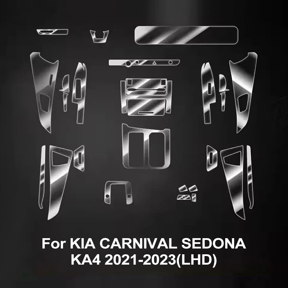 

Прозрачная Защитная Пленка Из ТПУ Для Центральной Консоли Kia Carnival Sedona KA4 2021-2023, Предварительно Вырезанная