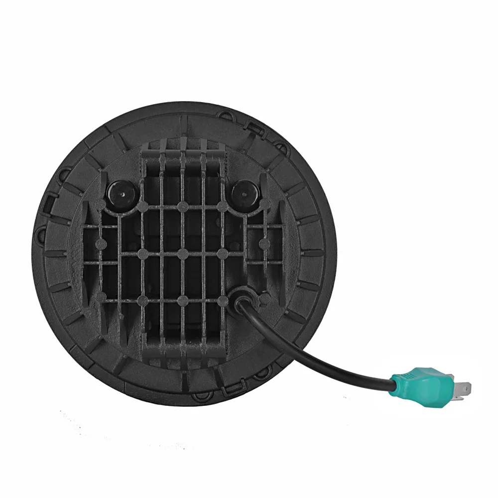 7-дюймовая светодиодная фара для Land Rover Defona H4 Hi-Lo Beam с Halo Angel Eyes 7-дюймовые фары Lada 4x4