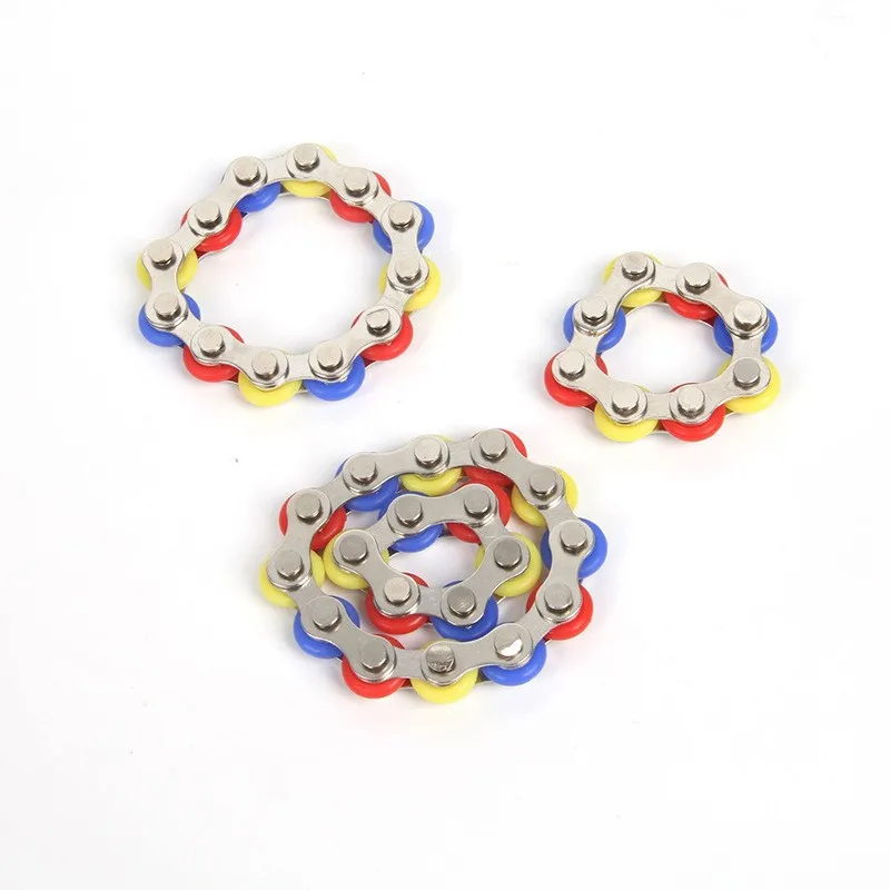 

Popular Stainless Steel Toys Decompression Vent Bike Chain Bracelet