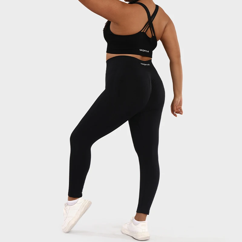 Plus Size Women's Leggings Black Seamless Sports Yoga Pants Gym Fitness Workout Push Up High Waist Women Clothing 2023 L-3XL