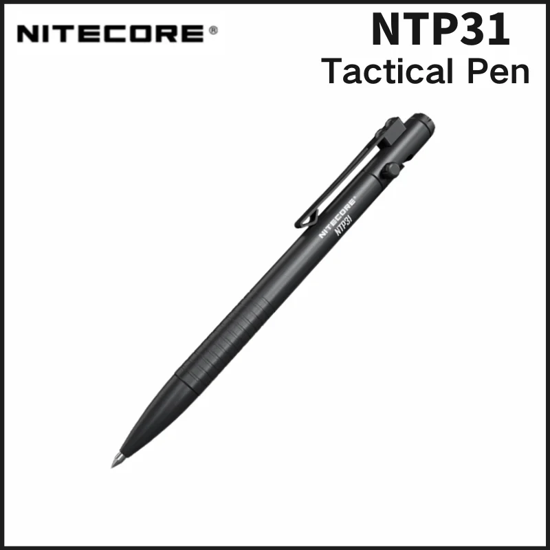 NTP31 Nitecore قلم تخطيطي للدفاع عن النفس كسر الزجاج التكتيكي والكتابة اليومية سبائك الألومنيوم مع التنغستن الصلب الحافة