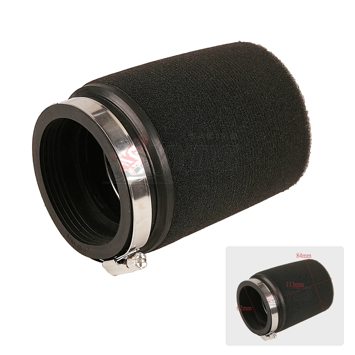 

Motorcycle Parts Cleaner 62mm Air Filter Pod Cleaner Fit For 110cc 125cc CRF50 XR50 CRF ATV Dirt Pit Bike