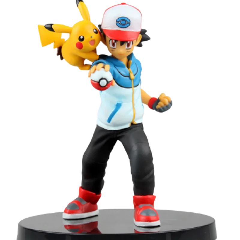 

Pokemon Ash Ketchum Pikachu Pokemon Model Figure, Japanese Anime