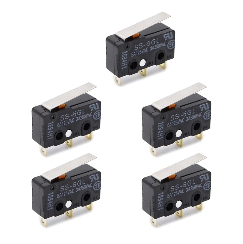 

5Pcs ENDSTOP Micro Switch RAMPS 1.4 SS - 5GL Limit Switch 3D Printer Accessories