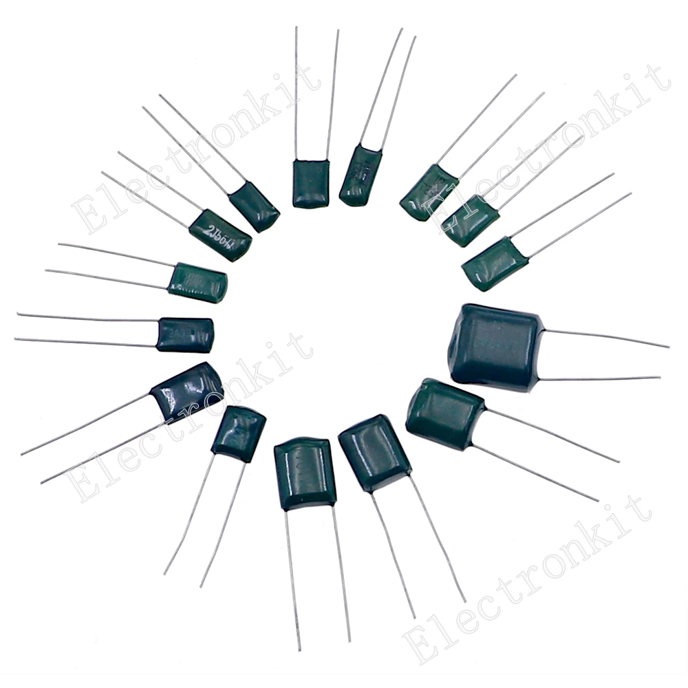 Набор конденсаторов из полиэстера 150 в 15 значений 2A331 2A471 2A561 2A102 2A392 2A103 2A223 2A473 2A104