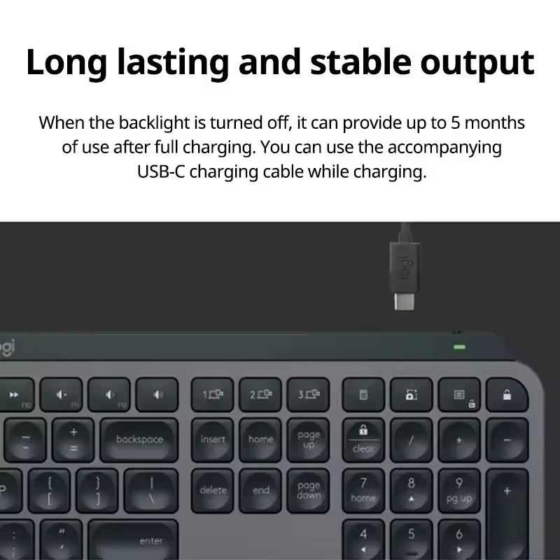 Беспроводная Bluetooth-клавиатура Logitech Master MX Keys S ультратонкая полноразмерная