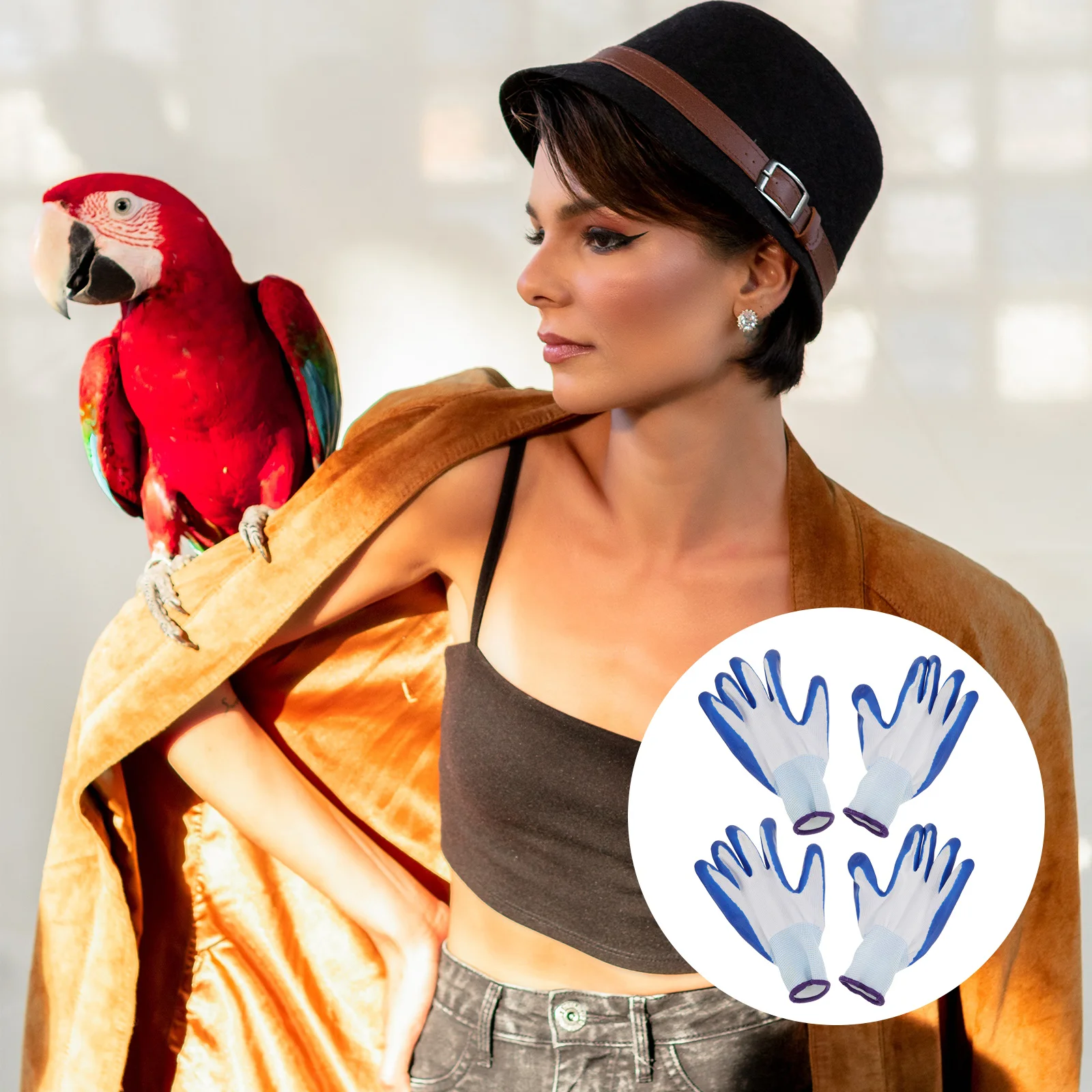 

Gloves Bite Handling Proof Pet Anti Animal Bird Feeding Glove Thickening Parrots Accessoryhedgehog Cat Training Supply Scratch