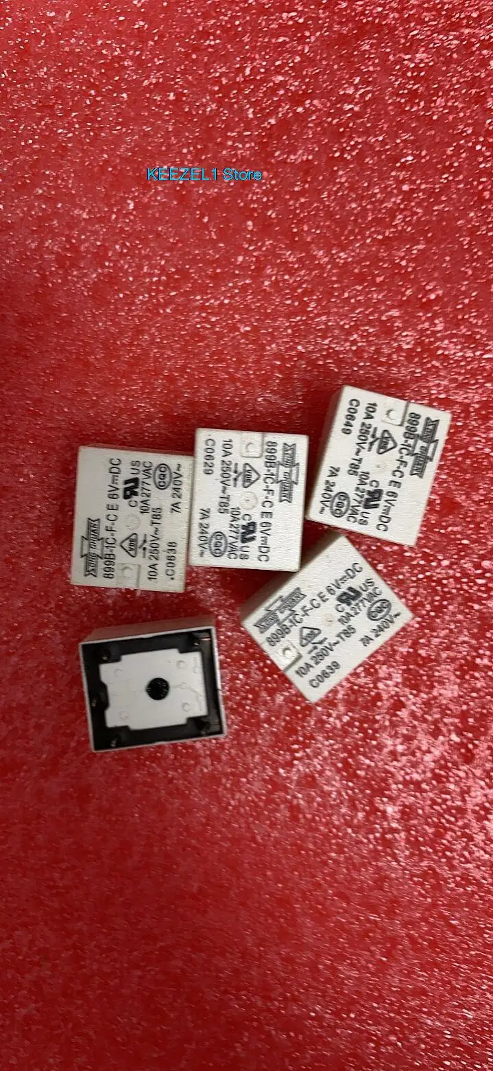 

Brand new original relay 899-1C-F-C 6VDC 6V 5PCS -1lot =899B-1C-F-C E 6VDC 10A 250V