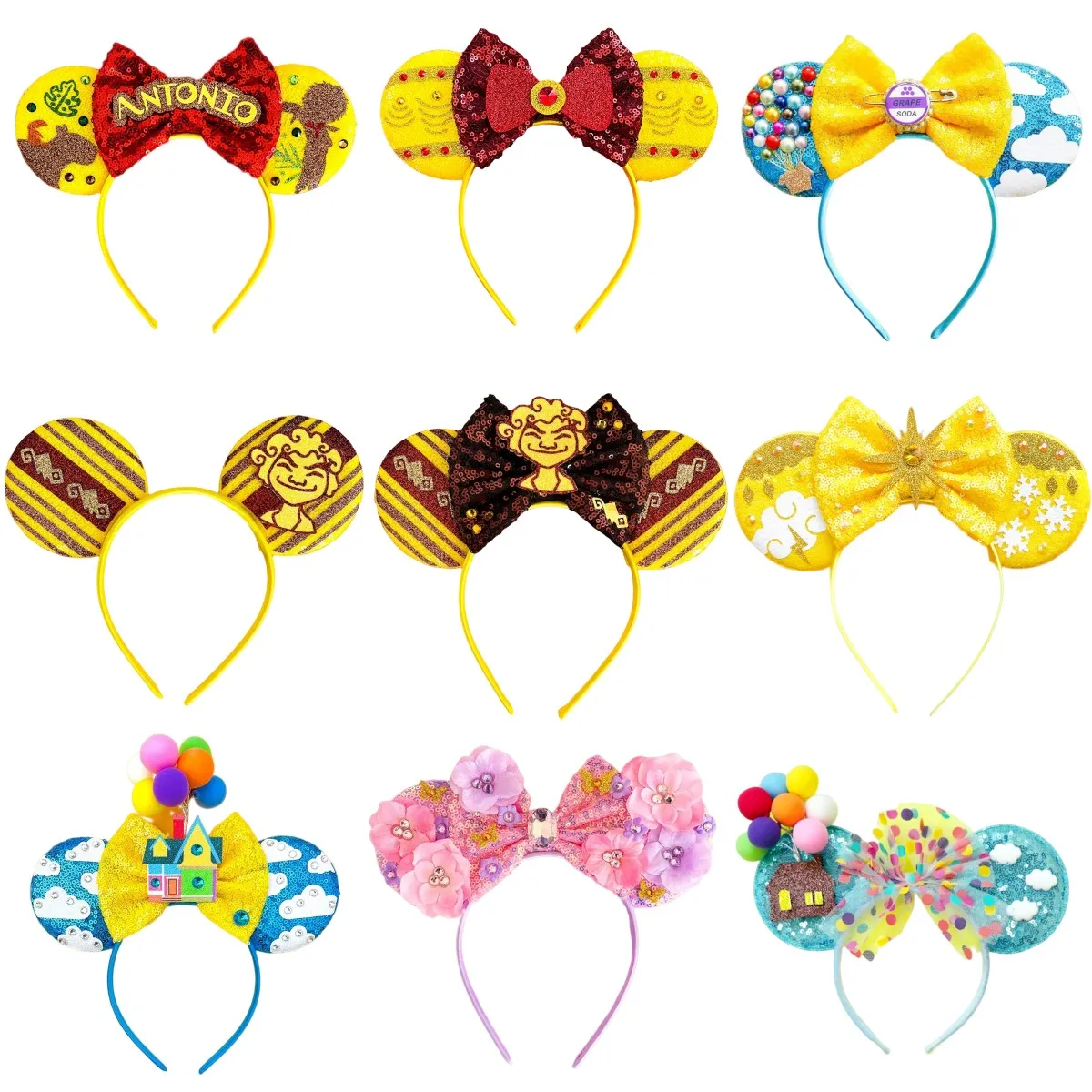 

Disney Encanto Ears Headbands For Women Sequins Bow Cute Hair Bands Girls Mirabel Madrigal Headwear Kids Hair Accessories Gifts