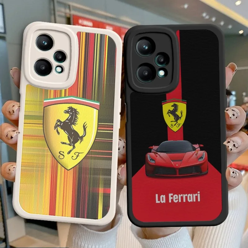 

Роскошный автомобильный чехол Ferrari для телефона XIAOMI Redmi 12 Note 9 10 Lite 11 Ultra Pro S X 9T Poco M3 SE Plus X4 GT M4, из шкуры ягненка, силикон
