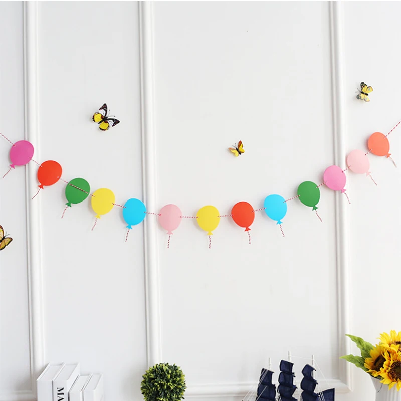 

Creative Love Bunting Balloon Pull Flower Birthday Party Wedding Venue Layout Decoration Props