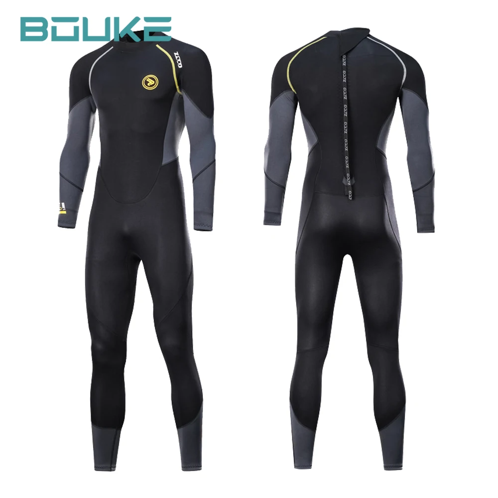 

1.5MM Neoprene Wetsuit Men Diving Suit For Snorkeling Scuba Diving Swimming Kayaking Kite Surfing Full Wetsuit Fleece Lining