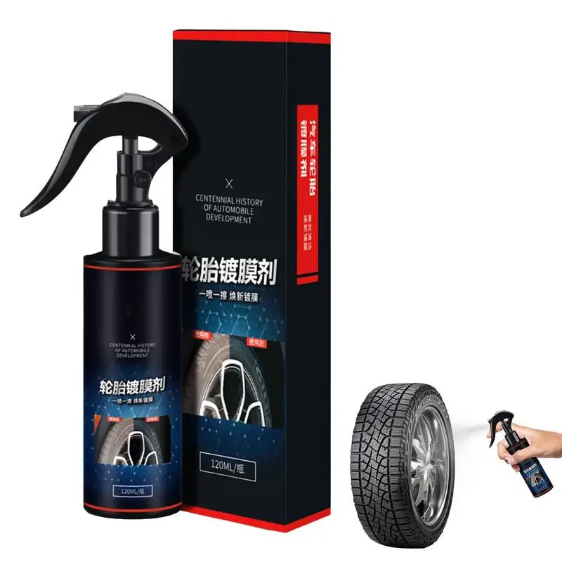 Car Tire Cleaner Auto Tire Retreading Repair Cleaner Easy To Use Tire Shine Spray For Cars Trucks Motorcycles RVs And More