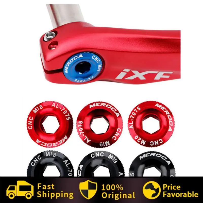 

Cranks Screw Aluminum Alloy Uesful Mountain Bike Crank Cover Colorful M18 M19 M20 Crankset Cover Mountain Bike Compatible