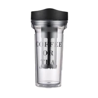 classic insulated double layer tumbler cup with lid reusable straw hot selling in eu and asia